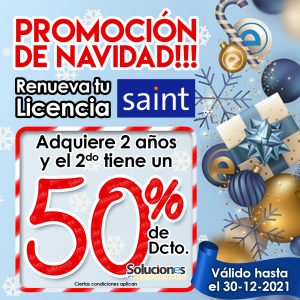 Promoción de renovación por 2 años e Licencias Saint